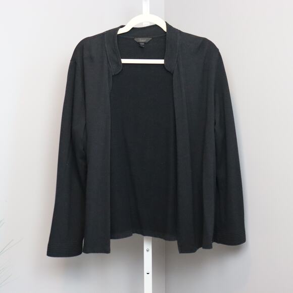 Soma Black Open Front Cardigan Sweater Size Large - Picture 1 of 3